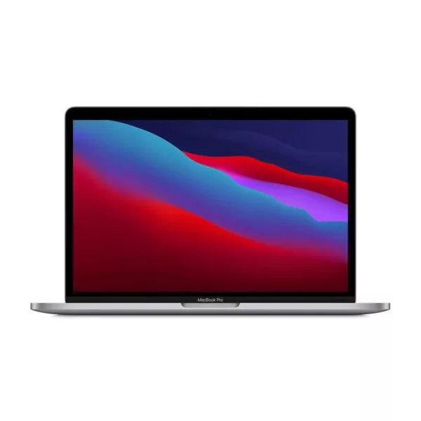 MacBook Pro avec écran allumé - Vue de face